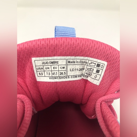 Vionic Women Sneaker Shoes Blue Pink Size 9.5 - Picture 7 of 8